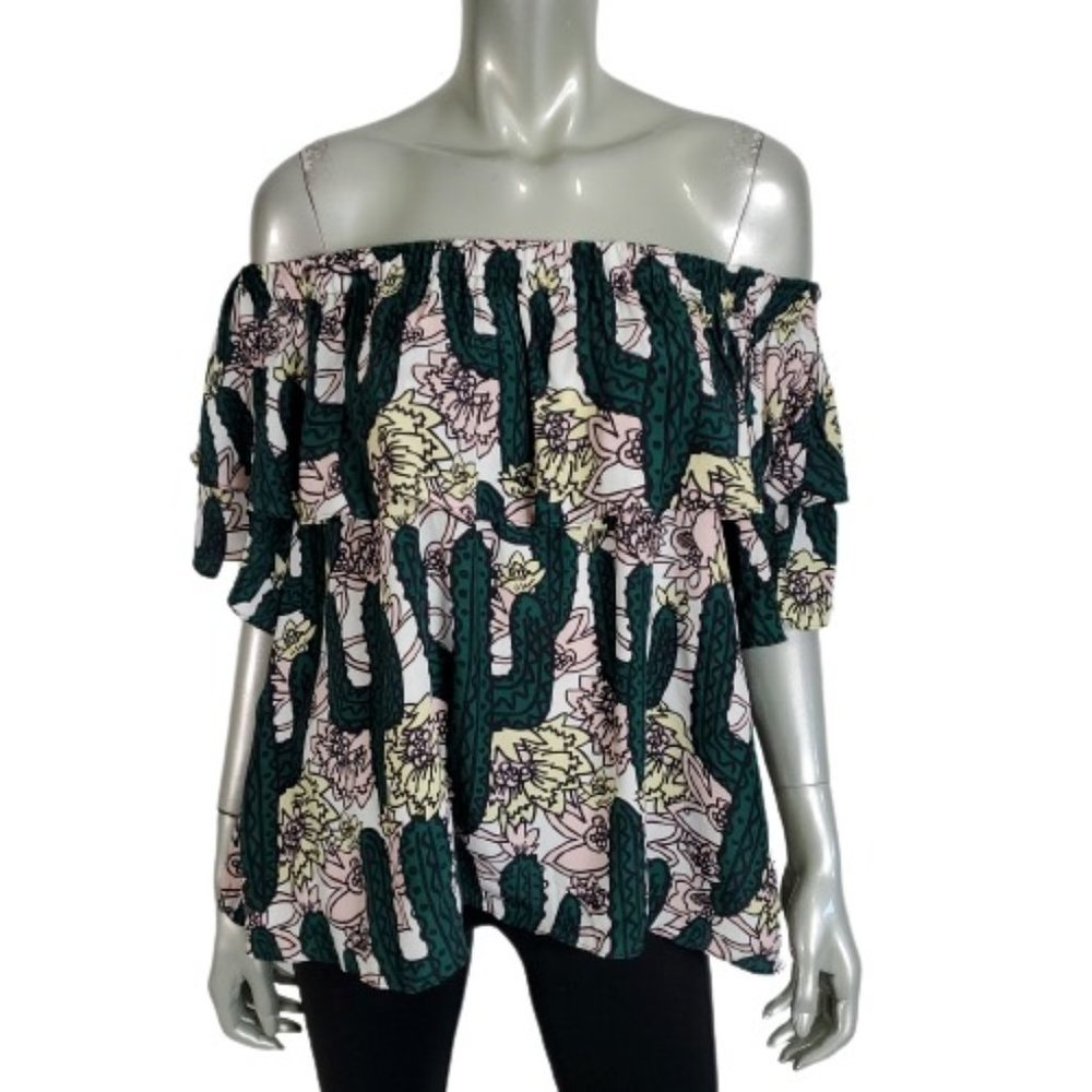 Pinkyotto Womens‎ Top Size M / L Cactus Print
